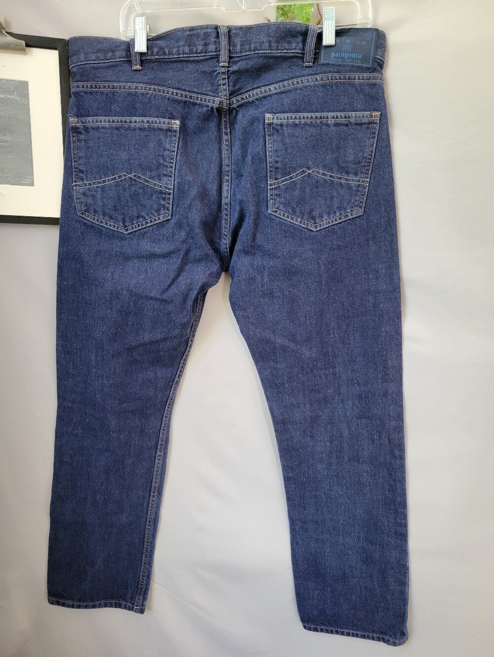 Patagonia Straight Fit Denim Jeans Blue 35x 30 - Picture 2 of 12